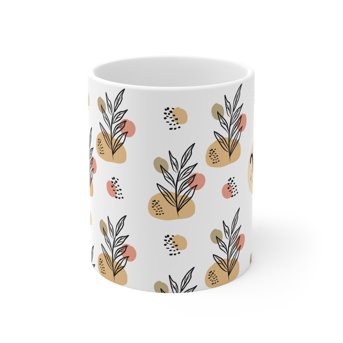 Aries Leaf Boho Mug