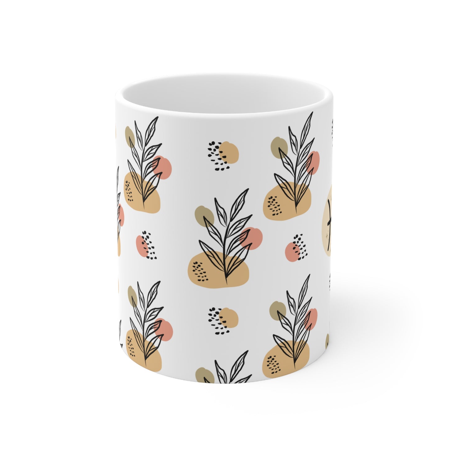 Pisces Leaf Boho Mug