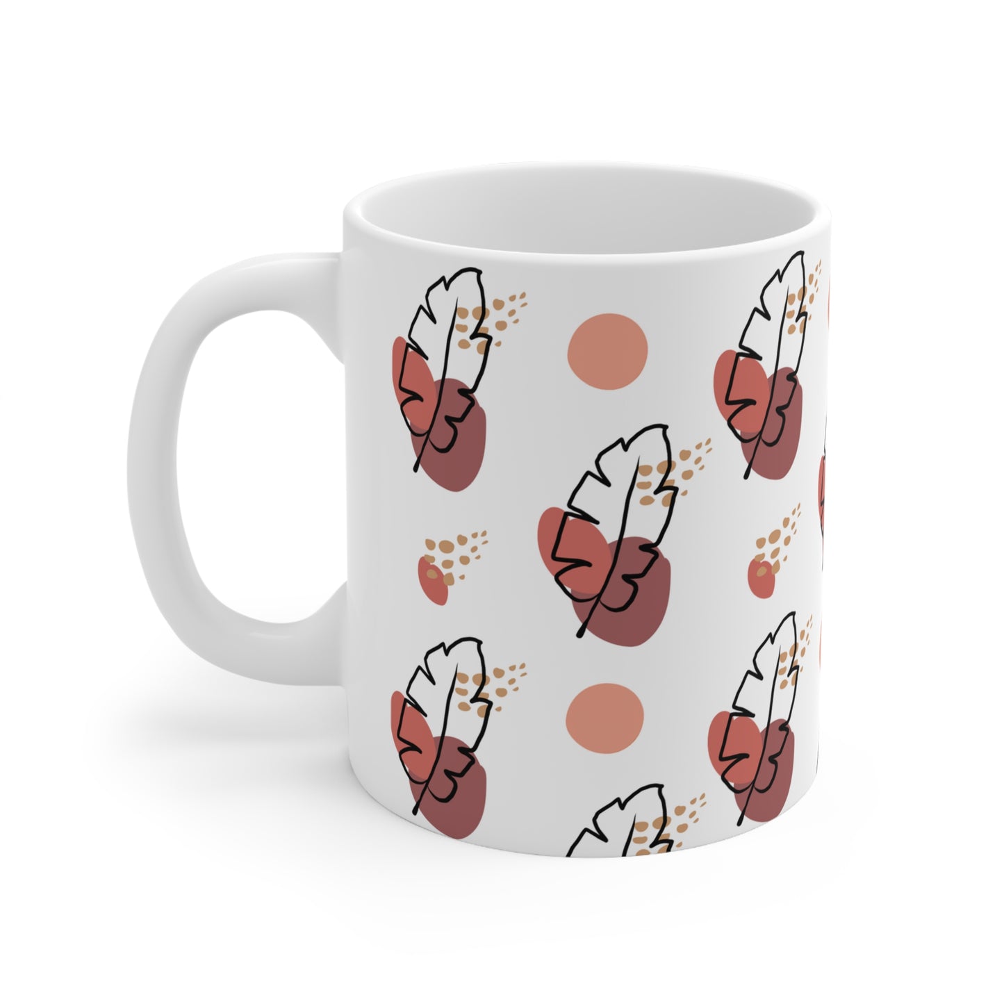 Capricorn Feather Boho Mug