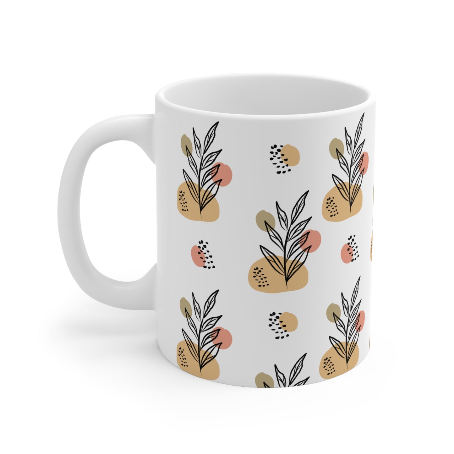 Scorpio Leaf Boho Mug