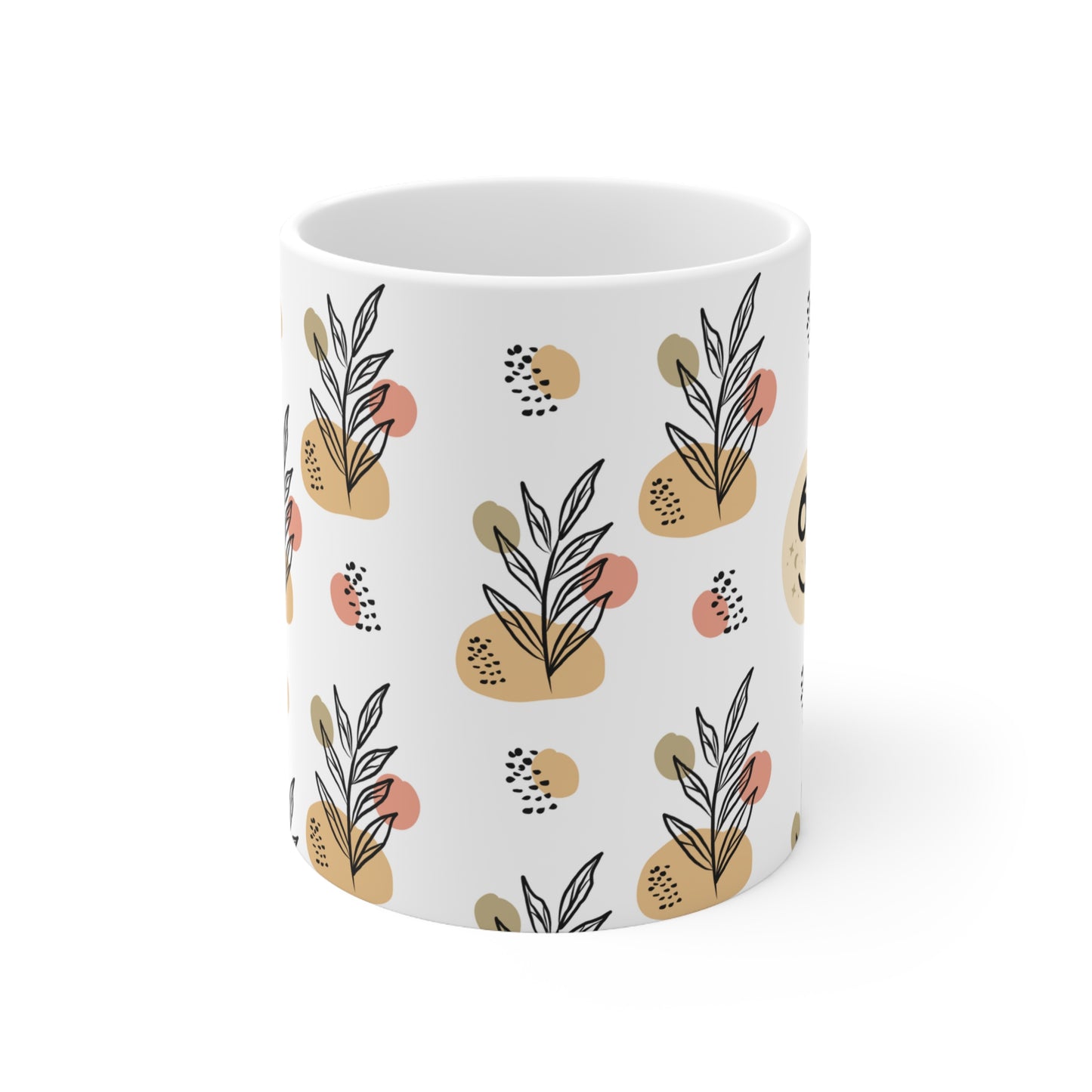 Cancer Leaf Boho Mug