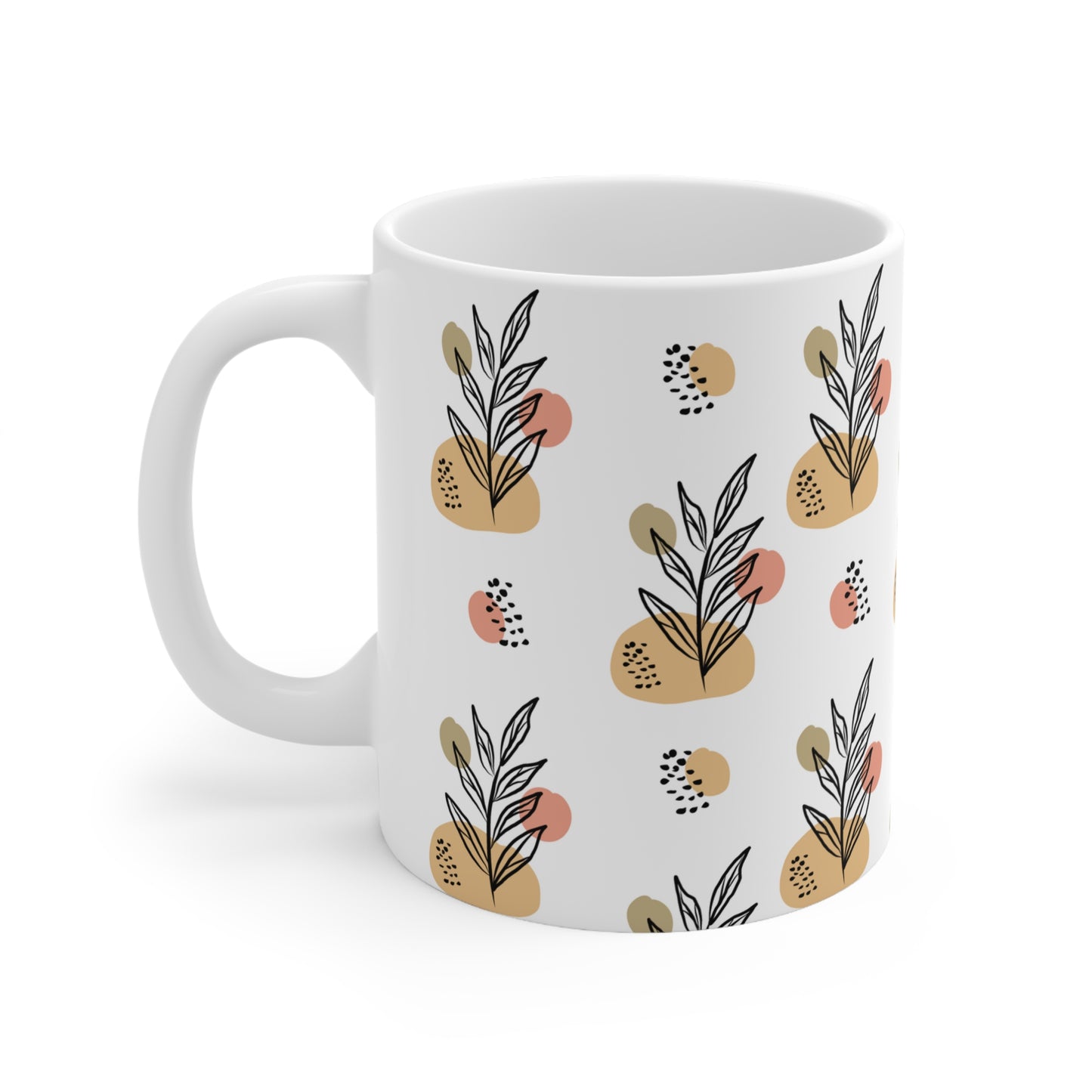 Aries Leaf Boho Mug