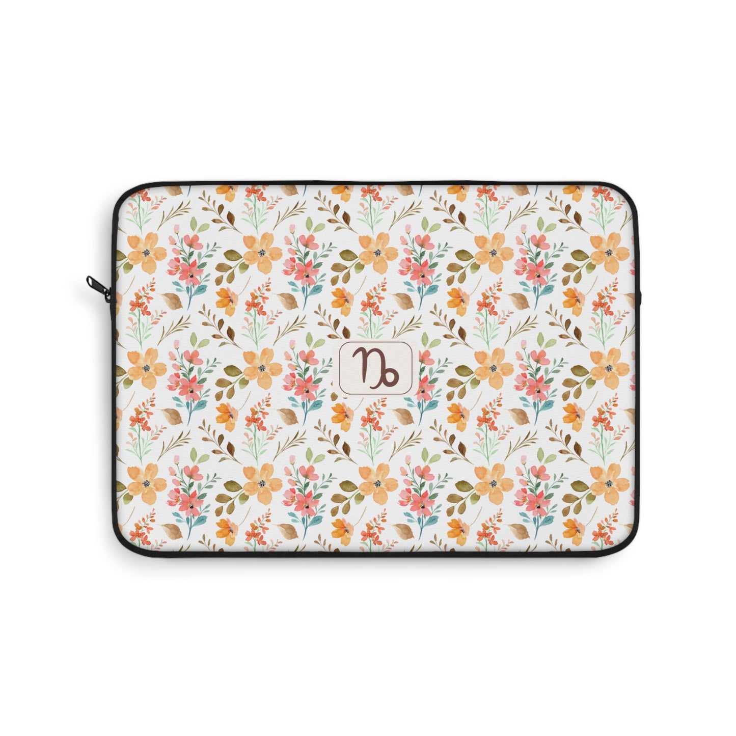 Capricorn Floral Laptop Sleeve