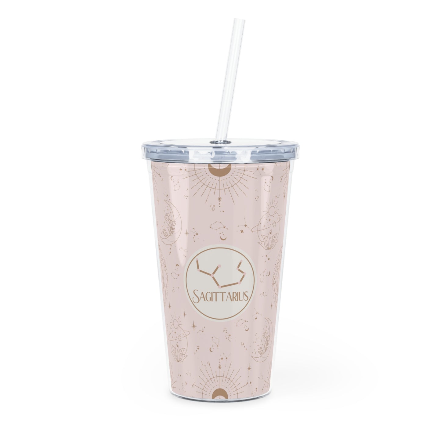 Sagittarius Celestial Plastic Tumbler