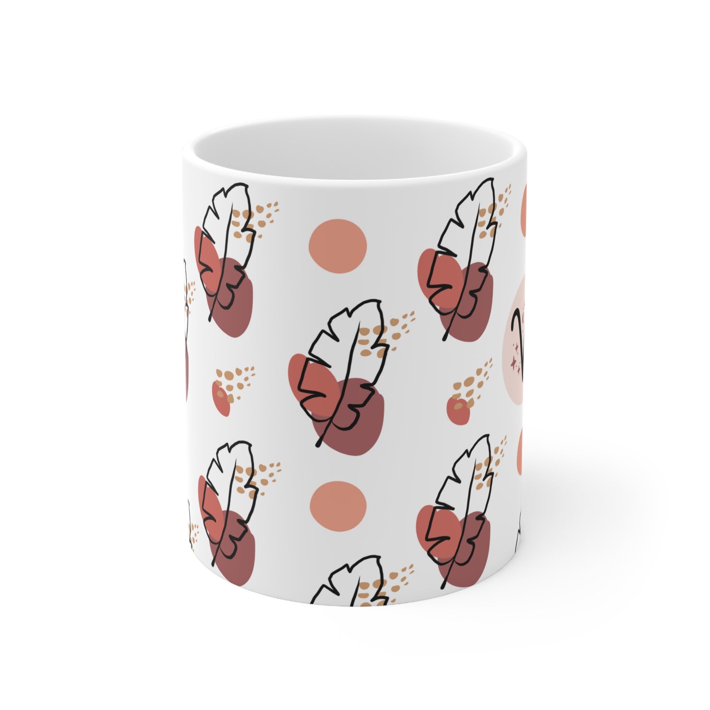 Aries Feather Boho Mug