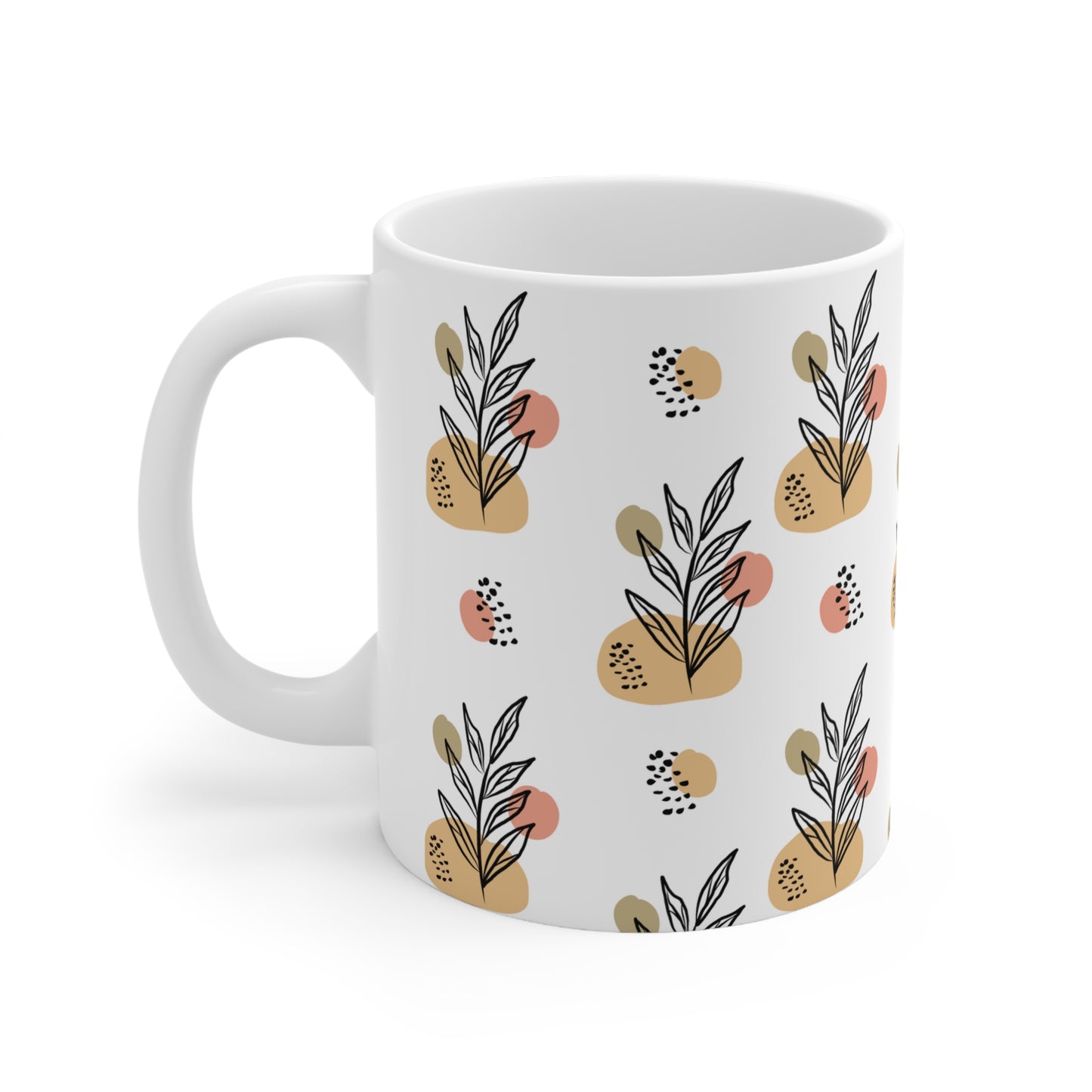 Virgo Leaf Boho Mug