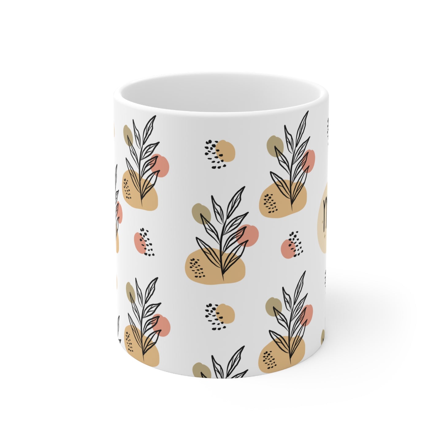 Scorpio Leaf Boho Mug