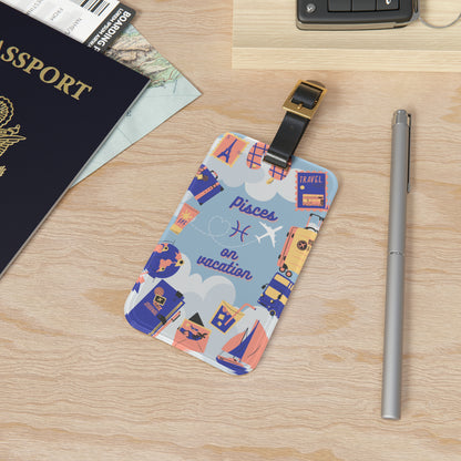 Pisces on Vacation Luggage Tag