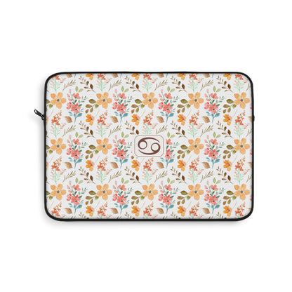 Cancer Floral Laptop Sleeve