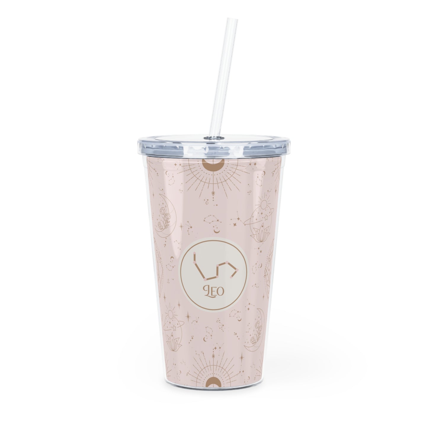 Leo Celestial Plastic Tumbler