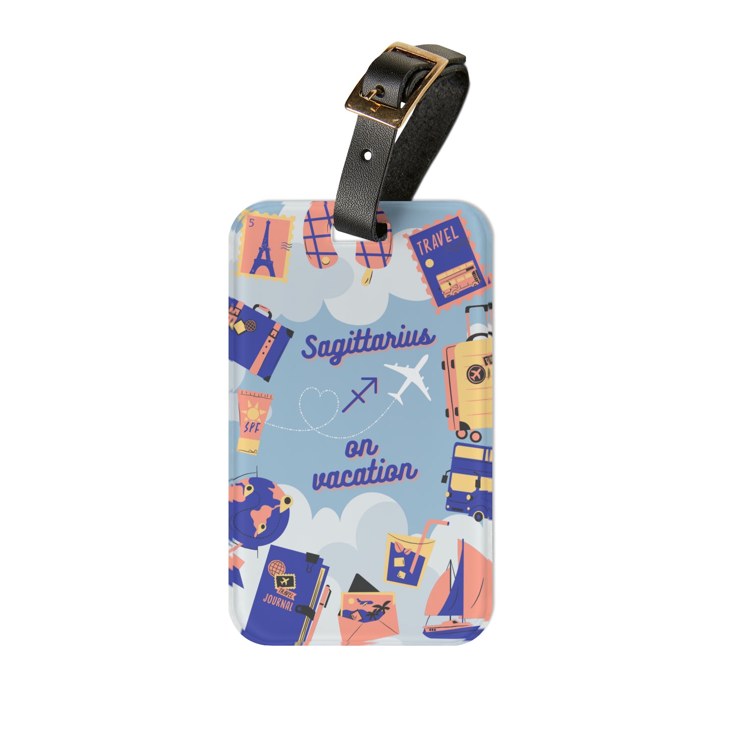 Sagittarius on Vacation Luggage Tag