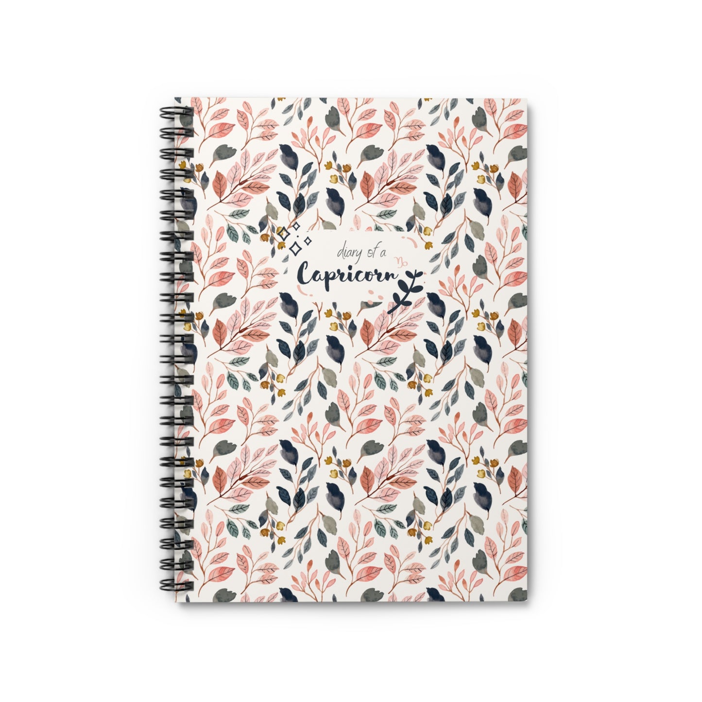 Capricorn Floral Notebook