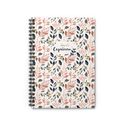 Capricorn Floral Notebook