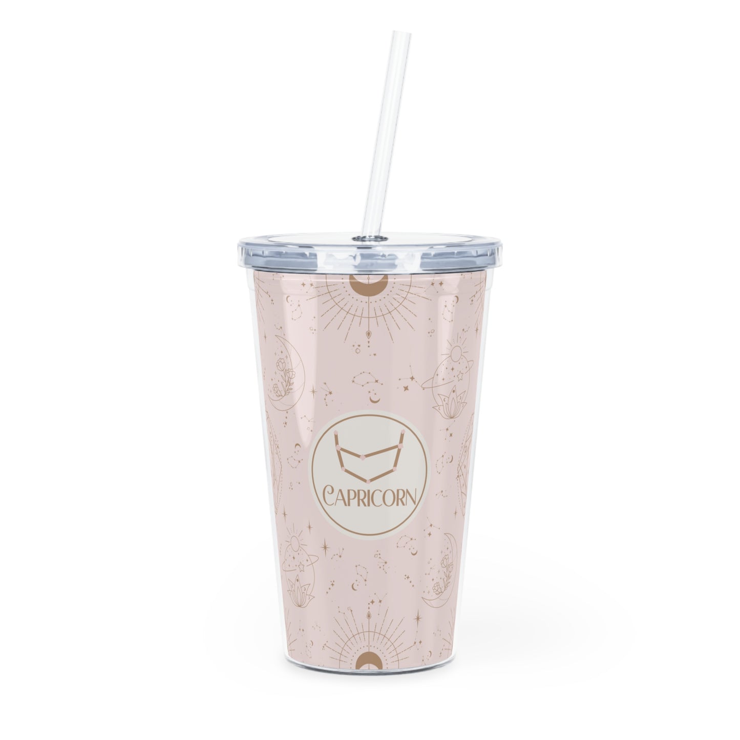 Capricorn Celestial Plastic Tumbler