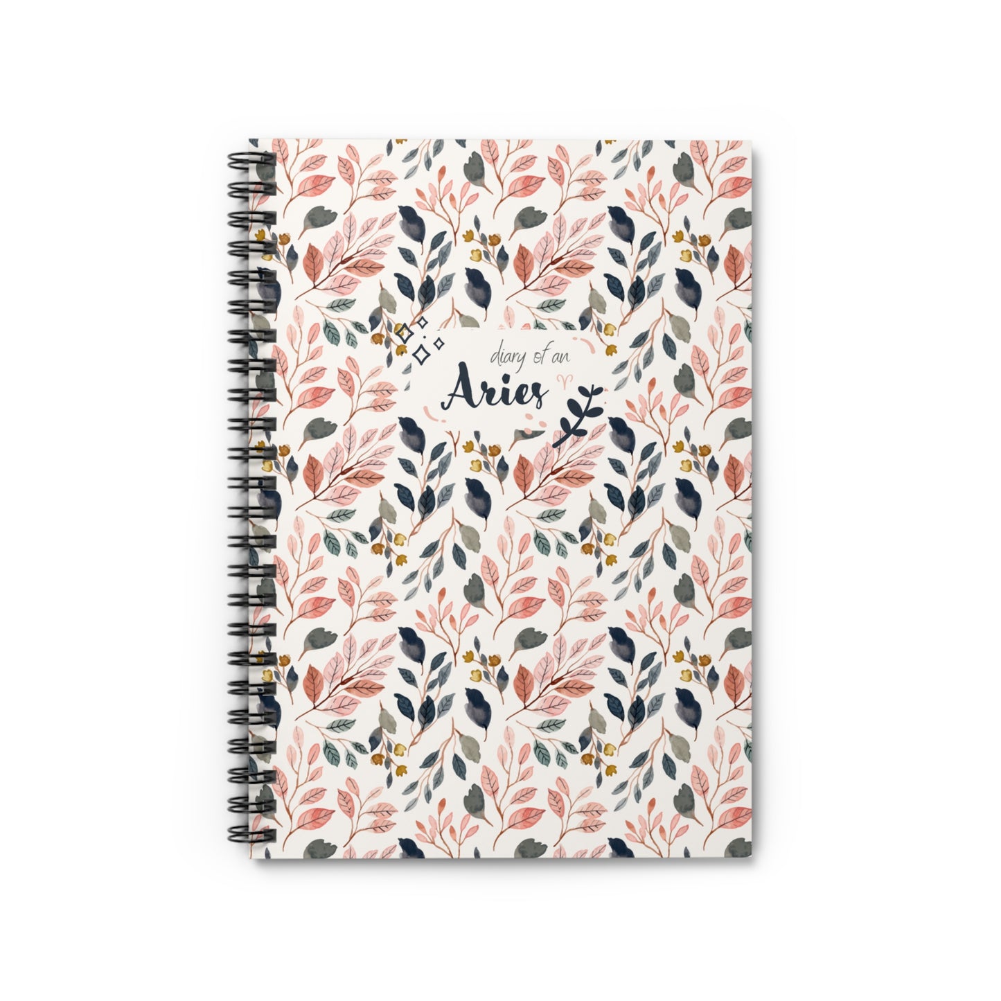 Aries Floral Notebook