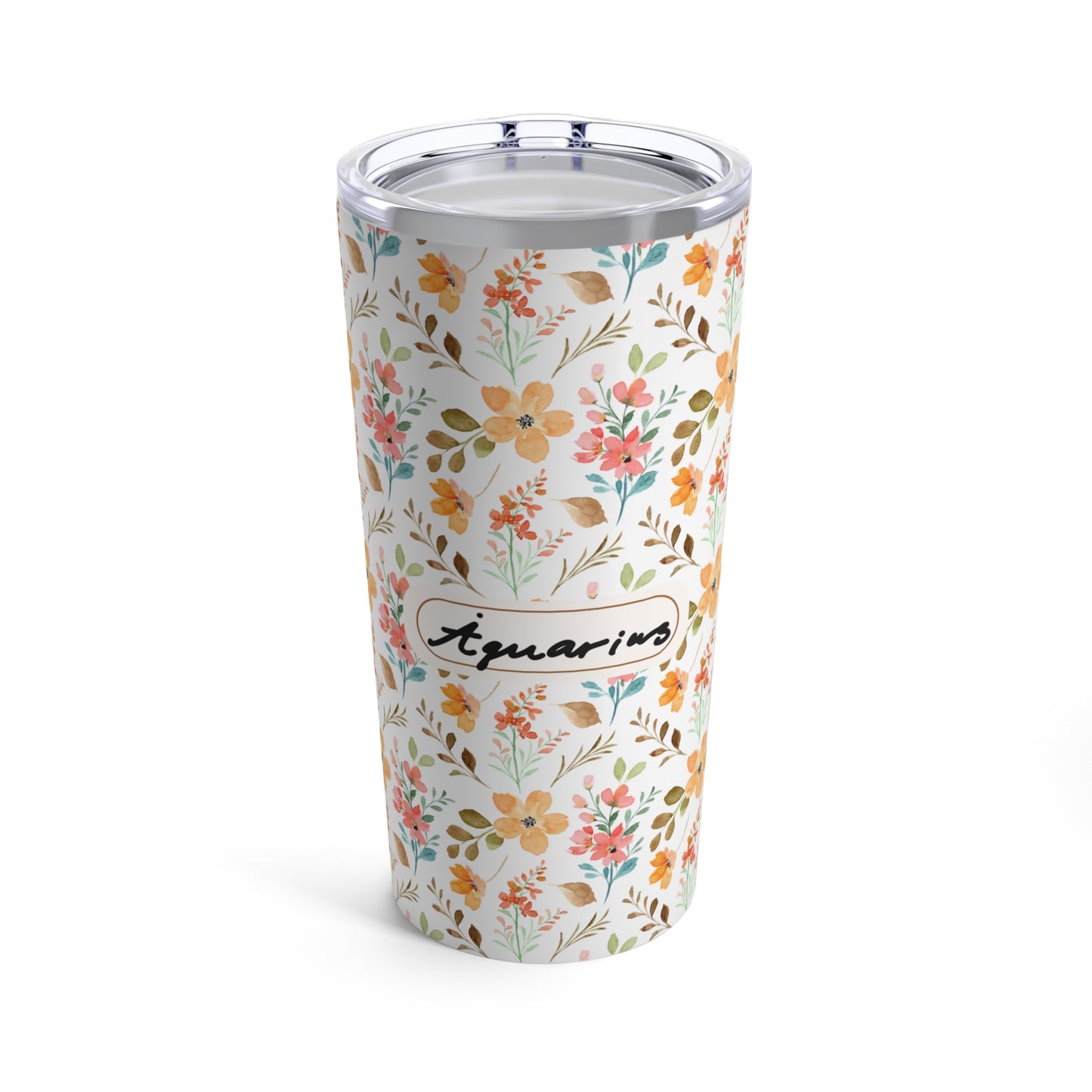 Aquarius Floral Tumbler