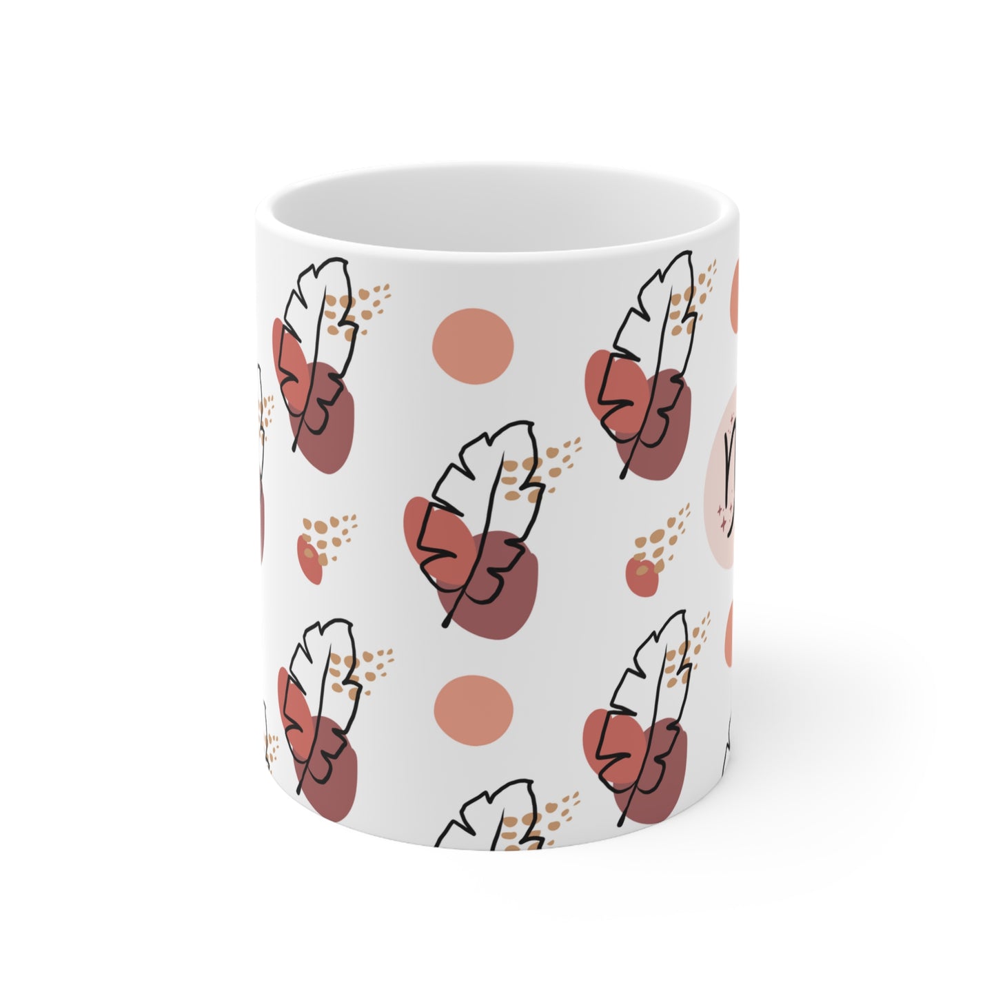 Capricorn Feather Boho Mug