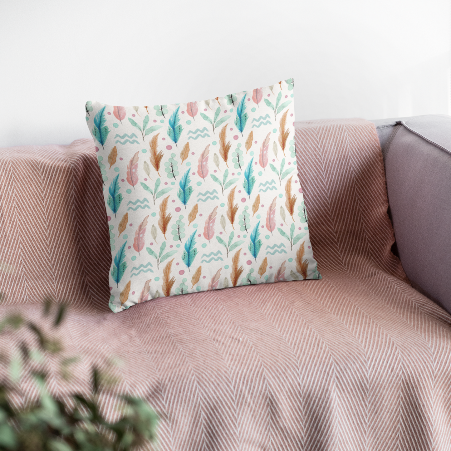 Aquarius Feather Pillow