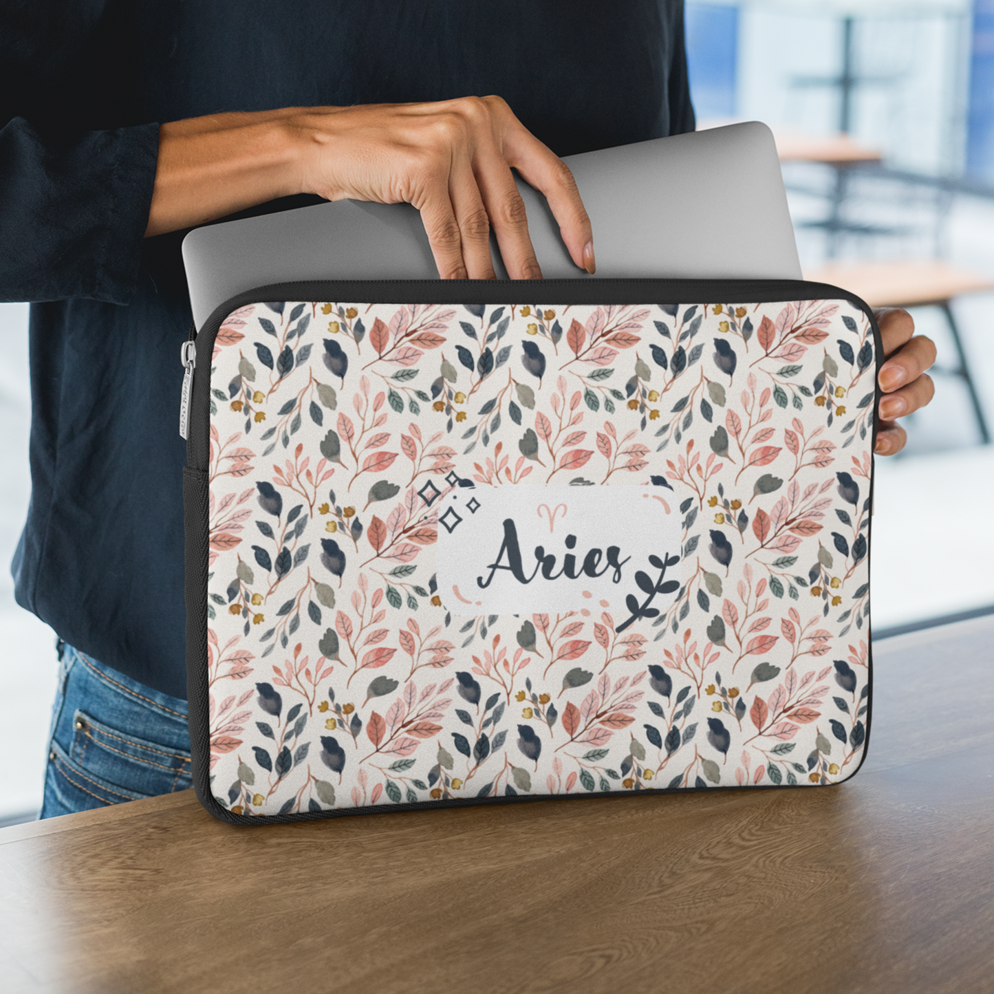 Aries Floral 2 Laptop Sleeve