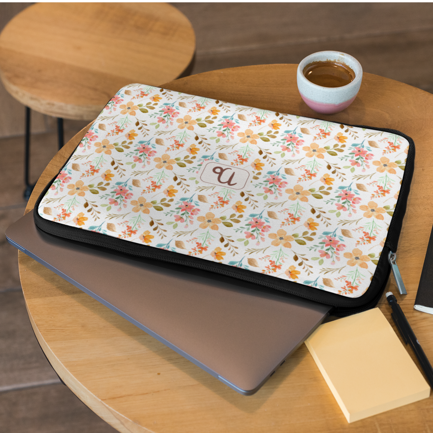 Capricorn Floral Laptop Sleeve