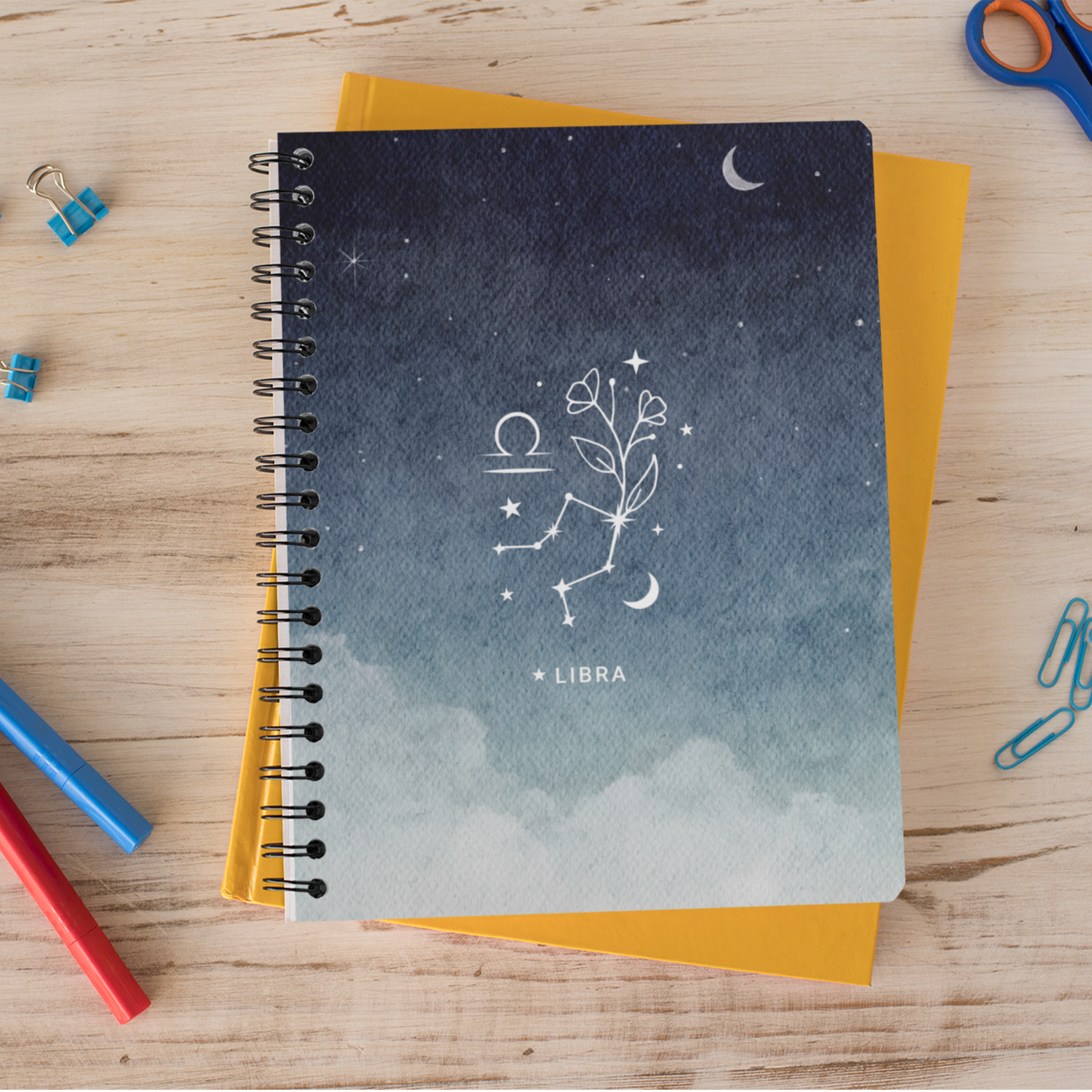 Libra Night Sky Notebook