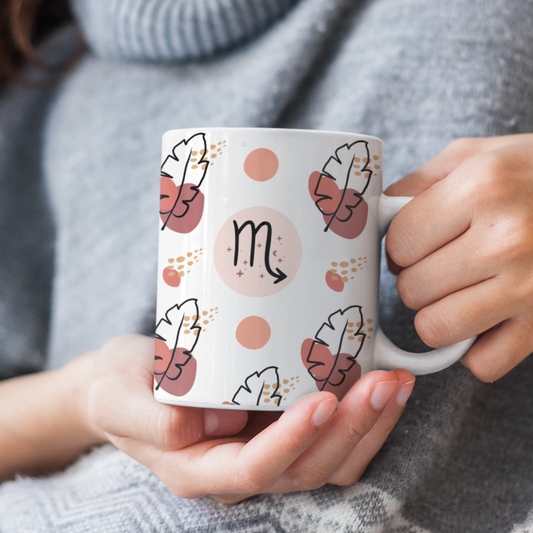 Scorpio Feather Boho Mug