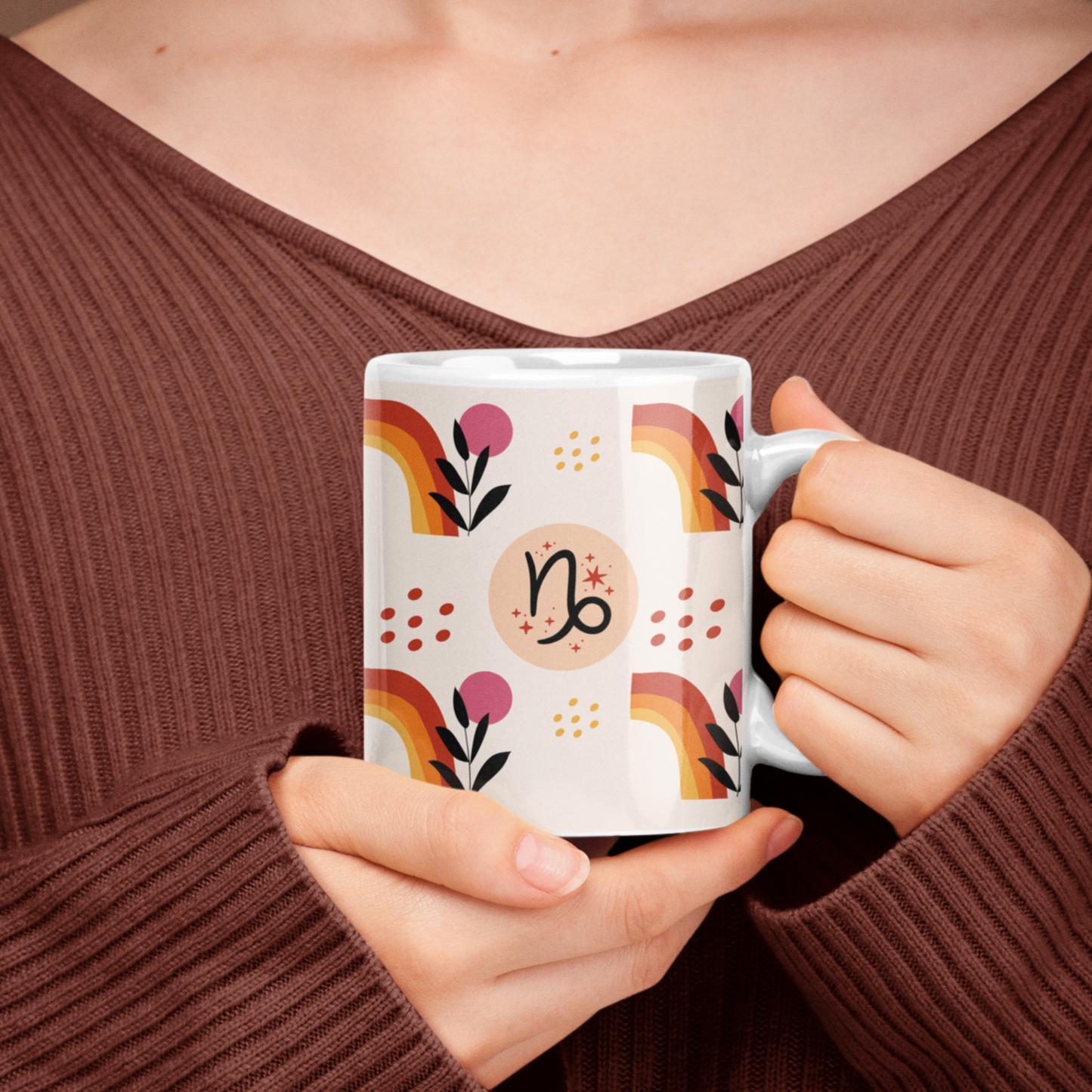 Capricorn Sun Boho Mug